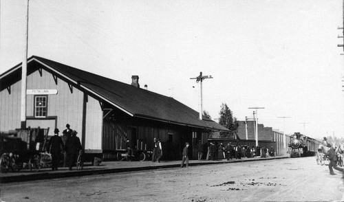 Railroad station, Petaluma, California