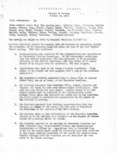 USC Faculty Senate minutes, 1955-10-19