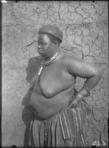 African woman in a village near Lemana, Limpopo, South Africa, ca. 1906-1907