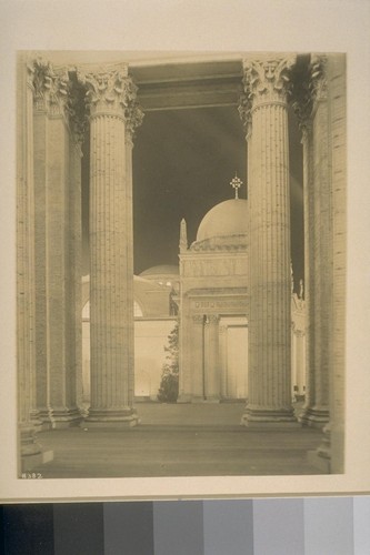 H382. [Pavilion and east facade, Palace of Liberal Arts (W.B. Faville, architect). From Palace of Manufactures.]