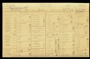 WPA household census for 735 MAPLE, Los Angeles