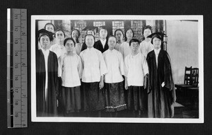 Ginling College glee club, Nanjing, Jiangsu, China, 1924