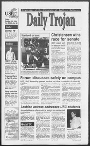 Daily Trojan, Vol. 123, No. 31, October 14, 1994