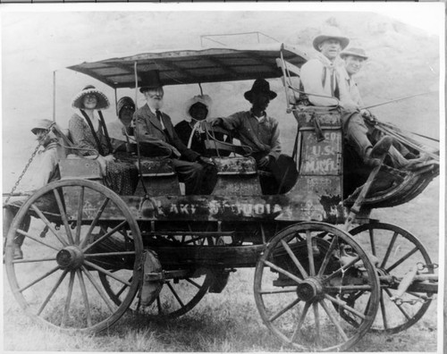 Early transportation from Visalia, Calif., to Lake Sequoia