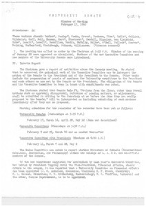 USC Faculty Senate minutes, 1960-02-17