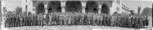 Portrait of attendees at convention for the California Industrial Education Association