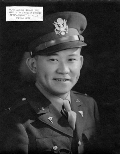 Major Alfred Edward Lee. Army of the United States Anti Aircraft Battlion Dental Group