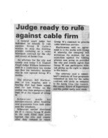 Judge ready to rule against cable firm