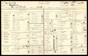 WPA household census for 215 EAST 111TH STREET, Los Angeles County