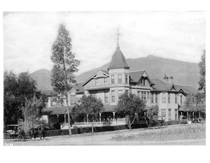 Exterior view of the Hotel Monrovia, ca.1890