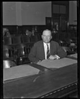 District Attorney Asa Keyes charged with bribery and misconduct in office, Los Angeles, 1928