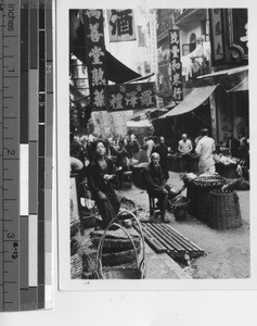 A street scene at the village of Stanley in Hong Kong, China, 1939