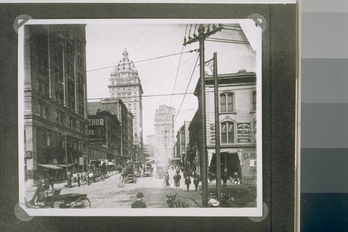 Third Street, looking north from Howard. 1905. [Photograph by T.E. Hecht.]