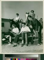 Group of students seated outdoors
