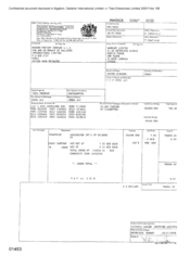 [Invoice from Modern Freight Company LLC on behalf of Gallaher International Limited to Namelex Limited for Dorchester Int'l FF]
