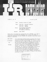 IIR Newsletter, Industrial Relations Alumni Association, University of California, Los Angeles. Vol.8, No.17, October 2, 1967