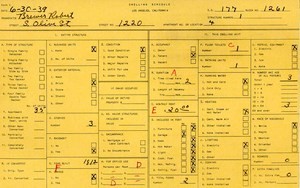 WPA household census for 1220 S OLIVE, Los Angeles