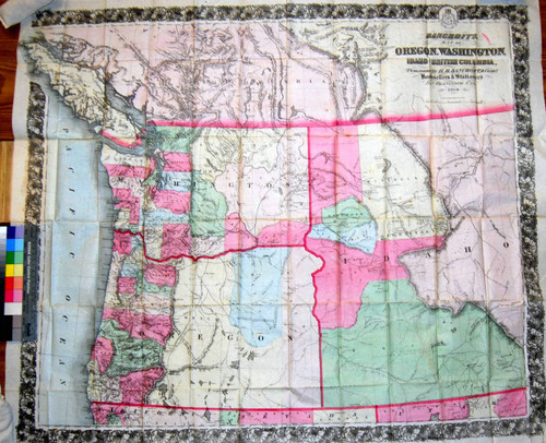 Bancroft's map of Oregon, Washington, Idaho and British Columbia