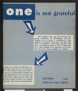 ONE magazine 1/10 (1953-10)
