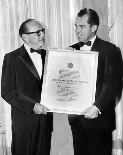 Comedian Jack Benny honored