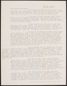V.W. Peters, letter, 1929.5.26, Sajikol, Seoul, Korea, to Father and Mother, Rosemead, California, USA