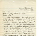 Letter from [George Kazuo] K. Kawaichi to Mr. [John Victor] Carson, March 12, 1938
