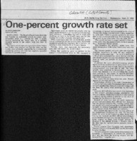 One-percent growth rate set