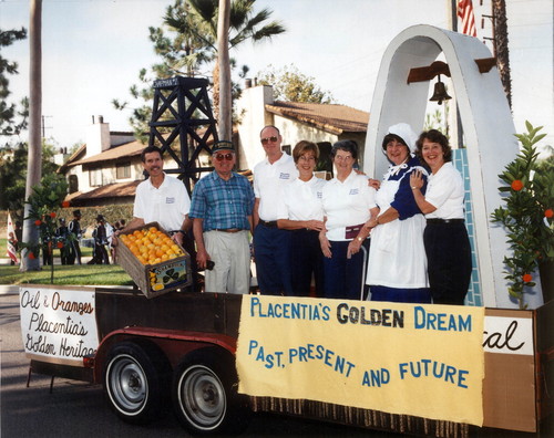 Photograph of Placentia Historical Committee's parade float