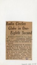 Radio Circles Globe in One-Eighth Second