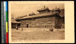 Monastery entranceway, China, ca.1920-1940