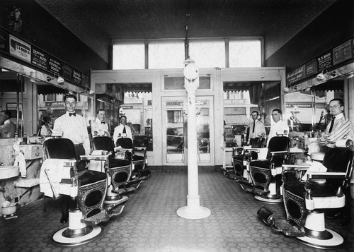 Anaheim Barber Shop, Interior View, Anaheim [graphic]