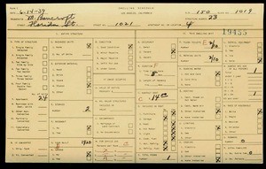 WPA household census for 1021 FLORIDA, Los Angeles