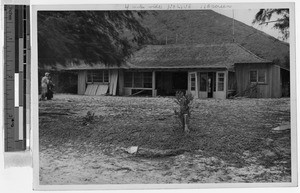 St. Joseph's Convent after tidal wave, Laniaki, Hawaii, April 1, 1946