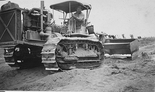 John Paroline, Road Construction, Tulare County, ca 1925