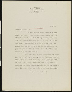 Law Offices George B. McKibbin, letter, to Wilfrid North