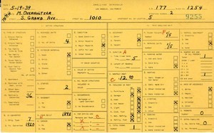WPA household census for 1010 S GRAND, Los Angeles