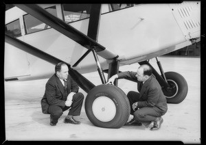 "General" equipped plane at United Airport, Burbank, CA, 1934