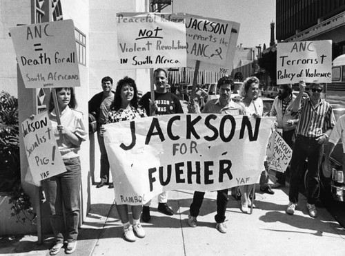 Anti-Jackson demonstrators