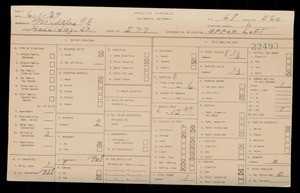 WPA household census for 577 HOLLIDAY STREET, Los Angeles