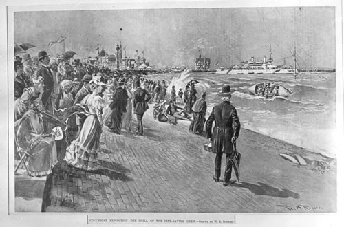 Columbian Exposition - Drill of Life Saving Crew - Chicago, Ill
