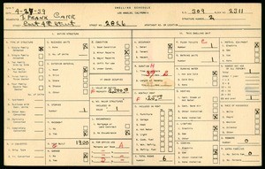 WPA household census for 2826 EAST FOURTH STREET, Los Angeles