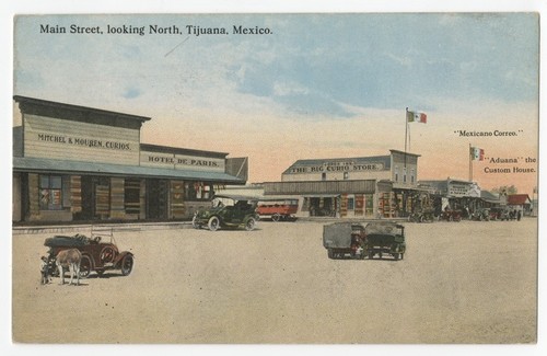 Main Street, looking north, Tijuana, Mexico