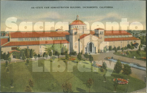 State Fair Administration Building, Sacramento, California - Blank Back
