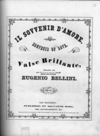 Il souvenir d'amore = souvenir of love : valse brillant / English words by M. T. ; music by E. Bellini