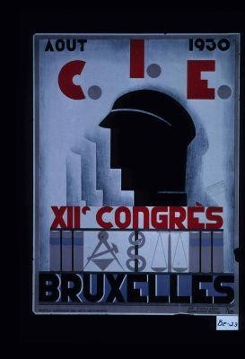 Aout 1930. C.I.E. (Confederation internationale des etudiants) XIIe Congres - Bruxelles