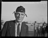 Royal W. Robertson at the veterans' Bonus March on Capitol Plaza, 1932