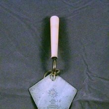 Silver Trowel with Ivory Handle