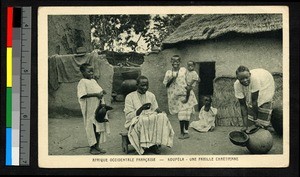 Christian family at home, Burkina Faso, ca.1920-1940