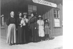 Women at Occidental depot