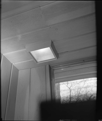 Jones, E. Fay, residence. Ceiling light